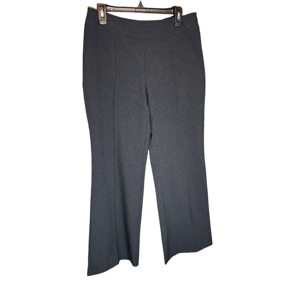 New York & Company High Rise Grey Pintuck Side Zip Pants 7th Avenue